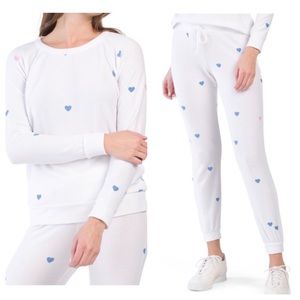 NWT Chaser Cozy Heart Loungewear/Sweats Set XL
